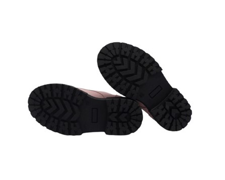 Scarpa bassa in pelle con fiocco in tulle con strass