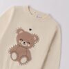 Maglione con orsetto e strass