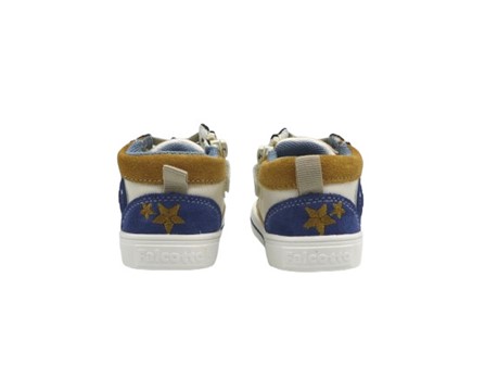Sneaker primo passo in pelle con lacci