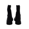 Stivale in eco pelle e gambale elasticizzato con zip