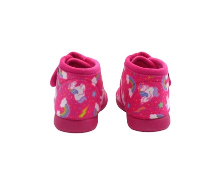 Pantofola in panno con velcro