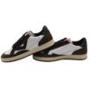 Sneaker in pelle e camoscio  con lacci