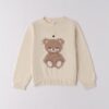Maglione con orsetto e strass