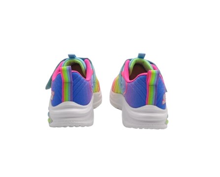 Scarpa ginnica in tessuto tecnico lacci e velcro con luc