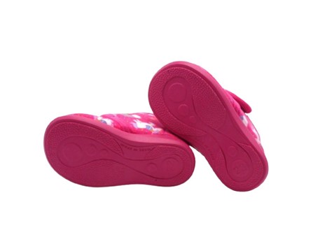 Pantofola in panno con velcro