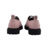 Scarpa bassa in pelle con fiocco in tulle con strass