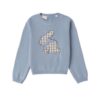 Maglione con coniglietto pied de poule