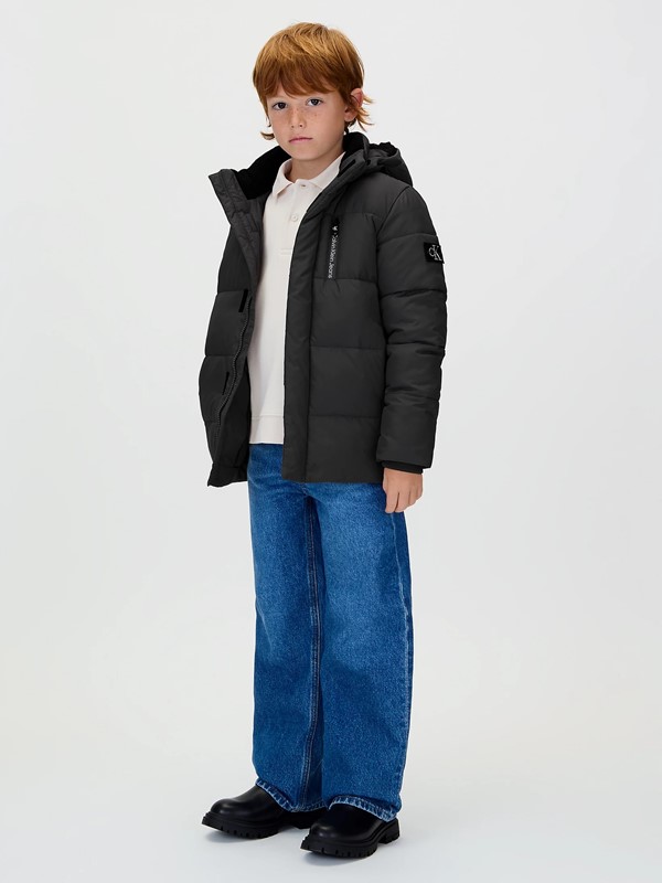 6324BB35BD98A2E3DC32C4B5F4A007AB_ Giubbotto imbottito con cappuccio e logo