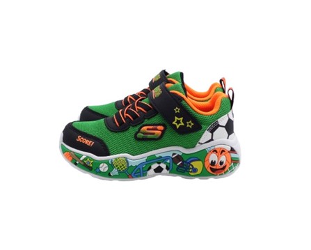 Scarpa ginnica in tessuto tecnico con lacci e velcro