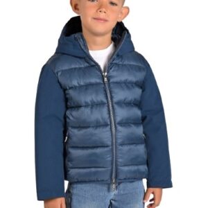 Giubbotto in tessuto tecnico con cappuccio