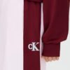 Pantalone bicolor gamba larga con logo