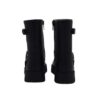 Stivale in pelle con anello laterale e zip