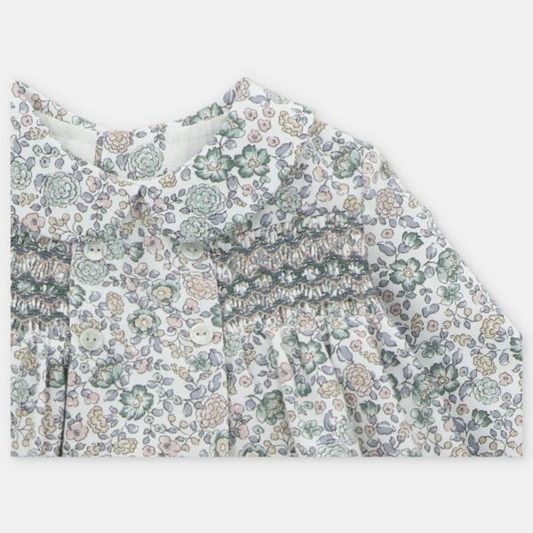 Completo vestitino con coulotte e giacchino con trecce