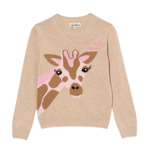 70A5111561D8A573AF40C25F0D364F20_ Maglione ricamo giraffa non voglio crescere