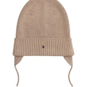 Cappello con paraorecchie e logo