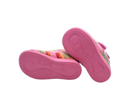 Pantofola in panno con velcro