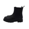Stivaletto in pelle con elastci laterali e zip