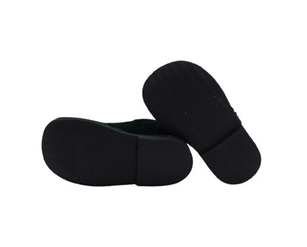 Ballerina primo passo in velluto con fibbietta laterale