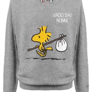 Maglione vado dai nonni woodstock snoopy