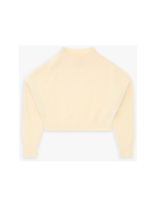 Maglione tricot con maniche a sbuffo