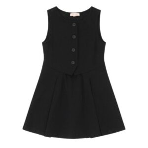 810FDA3FA1B4592E7EC500AD9A565F80_ Vestito scamiciato finto gilet congonna a pieghe