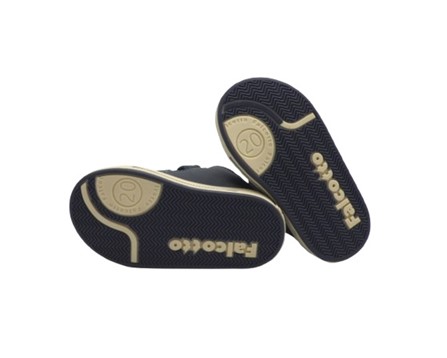 Sneaker primo passo in pelle con doppio velcro