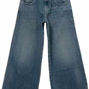 Pantalone in denim gamba larga