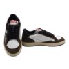 Sneaker in pelle e camoscio  con lacci