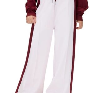 8F403EF862EB884242400E2D06BACB19_ Pantalone bicolor gamba larga con logo