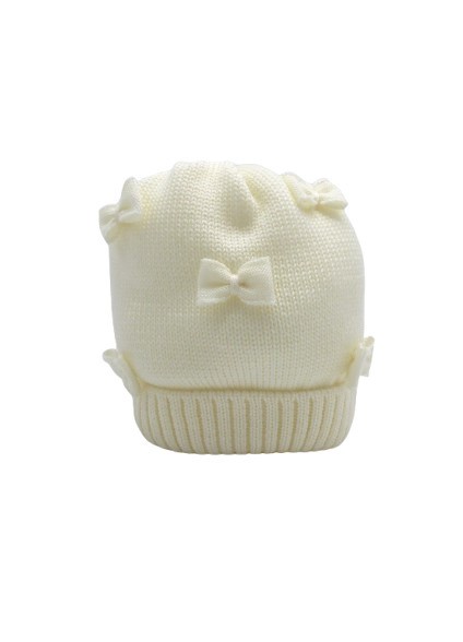 Cappello con fiocchetti