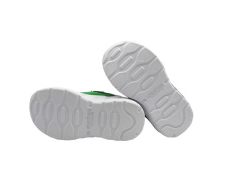 Scarpa ginnica in tessuto tecnico con lacci e velcro