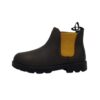 Stivaletto in pelle con elastici laterali