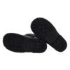 Stivaletto in pelle e velluto con zip