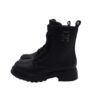 Anfibio in eco pelle con logo lacci glitter e zip