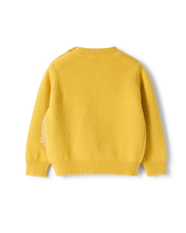 Maglione con ricamo riccio