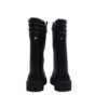 Anfibio alto in eco pelle con lacci e zip