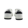 Sneaker in eco pelle con velcro e lacci