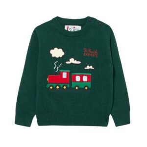 Maglione con applicazione treno