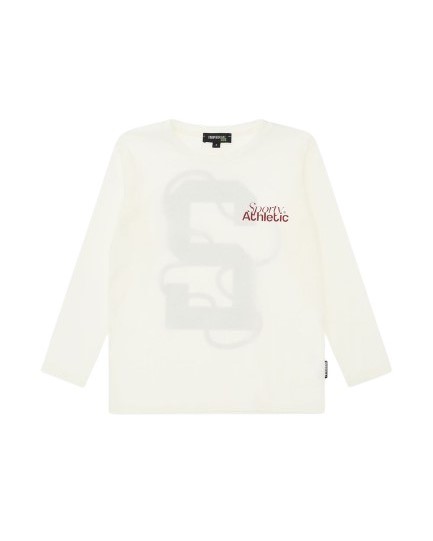 T-shirt manica lunga con stampa sporty