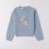 Maglione con coniglietto pied de poule