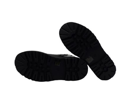 Anfibio in eco pelle con lacci e zip