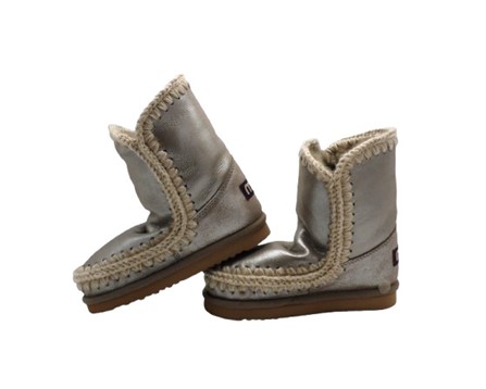 Stivaletto eskimo in pelle laminata