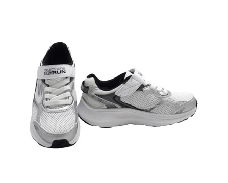 Sneaker in tessuto tecnico con lacci e velcro