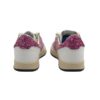 Sneaker in camoscio e glitter con lacci
