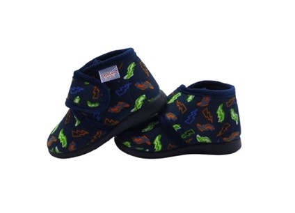 Pantofola in panno con velcro