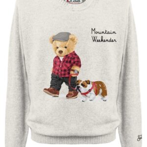 Maglione con stampa weekender bear