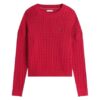 Maglione in cotone con trecce
