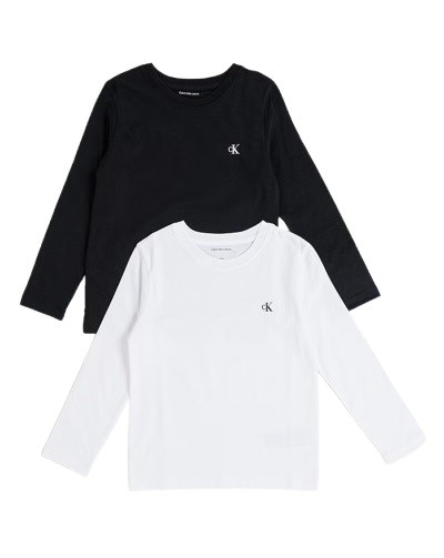 Pacchetto due t-shirt manica lunga con logo