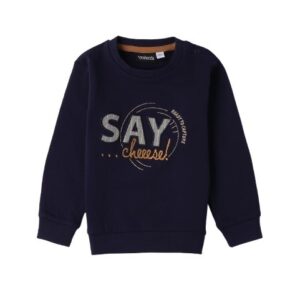 Felpa con ricamo say cheeese