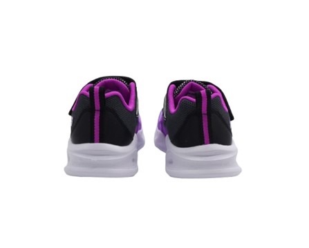 Scarpa ginnica con finti lacci e velcro con led